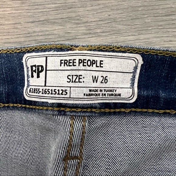 Free People Women’s Button Fly Skinny Jeans size 26 - Picture 7 of 11